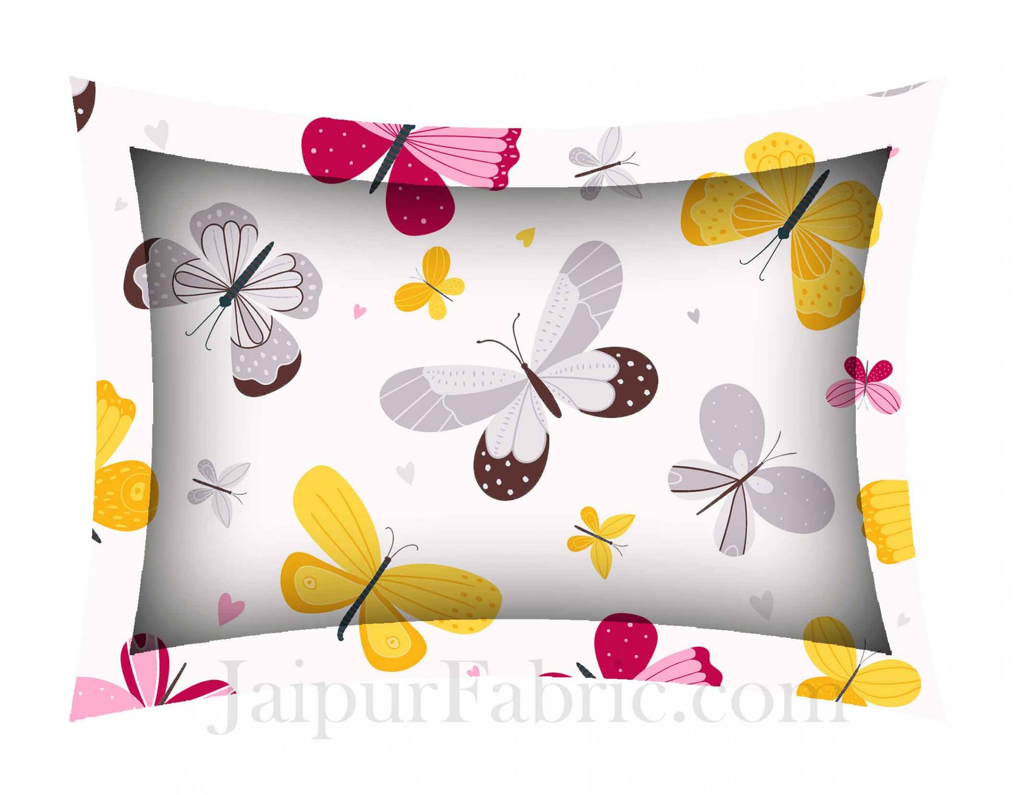 Kids Colorful Butterflies King Size Bedsheet