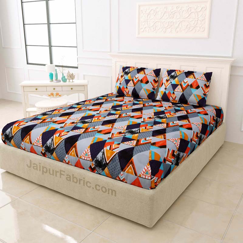 Mystic World King Size Bedsheet