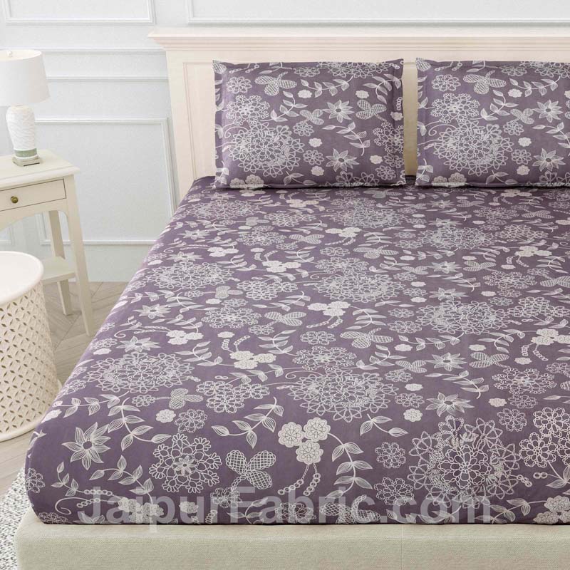 Lava Ash Wonder King Size Bedsheet