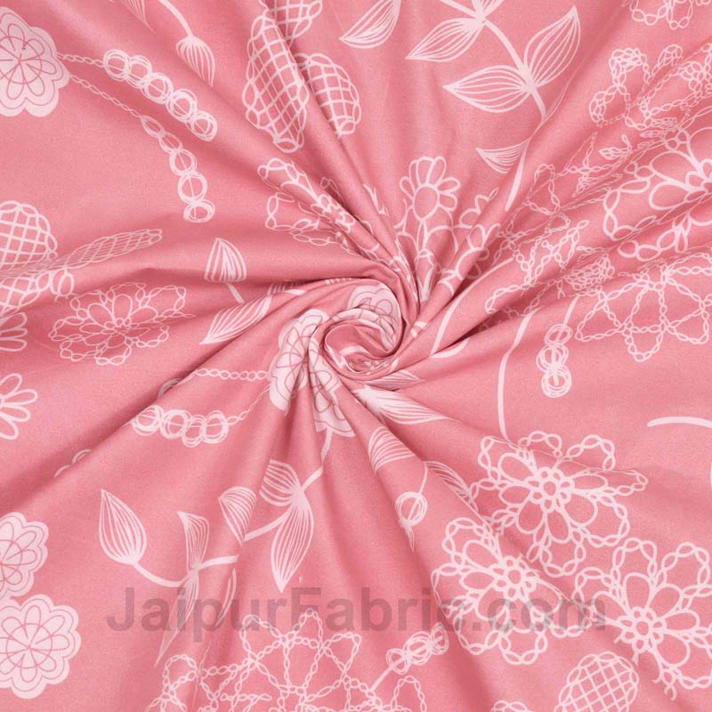 Peachy Wonder King Size Bedsheet