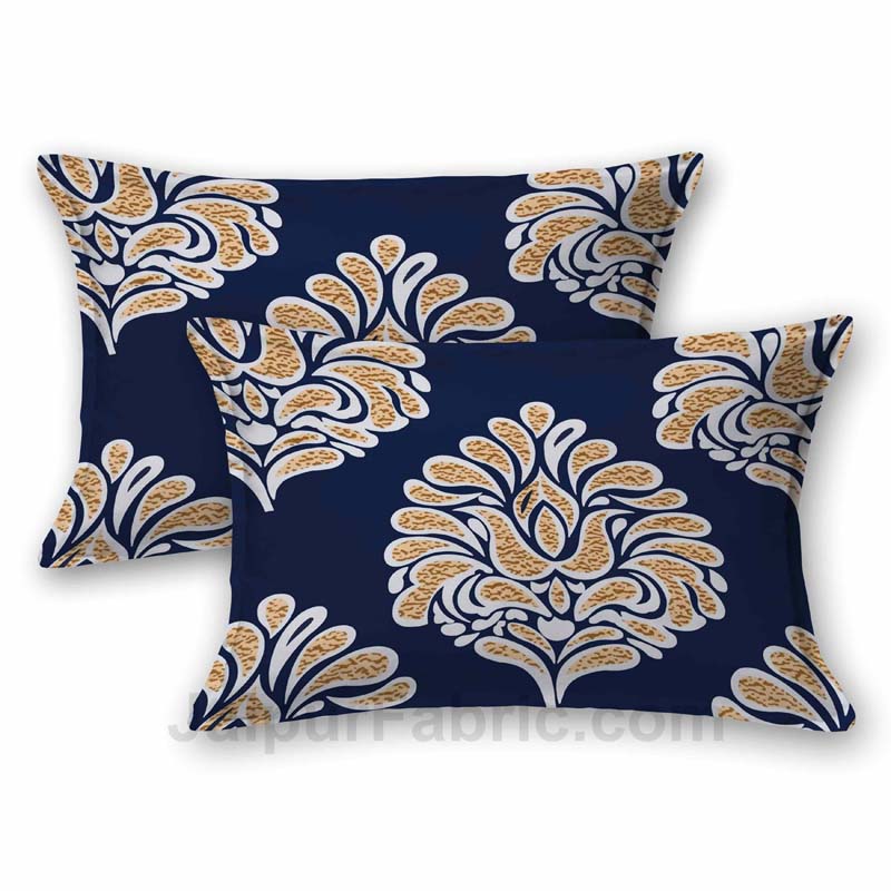 Navy Blue Royal King Size Bedsheet