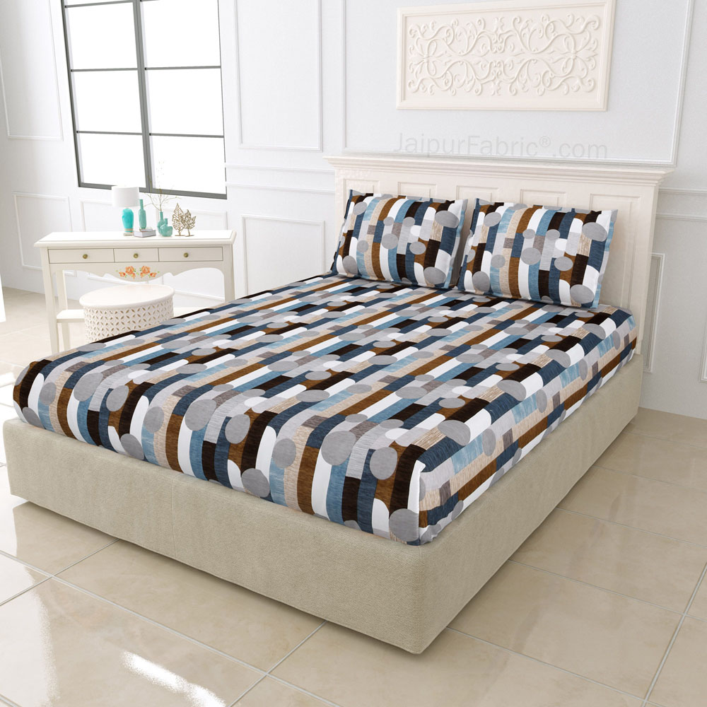 Modern Story King Size BedSheet