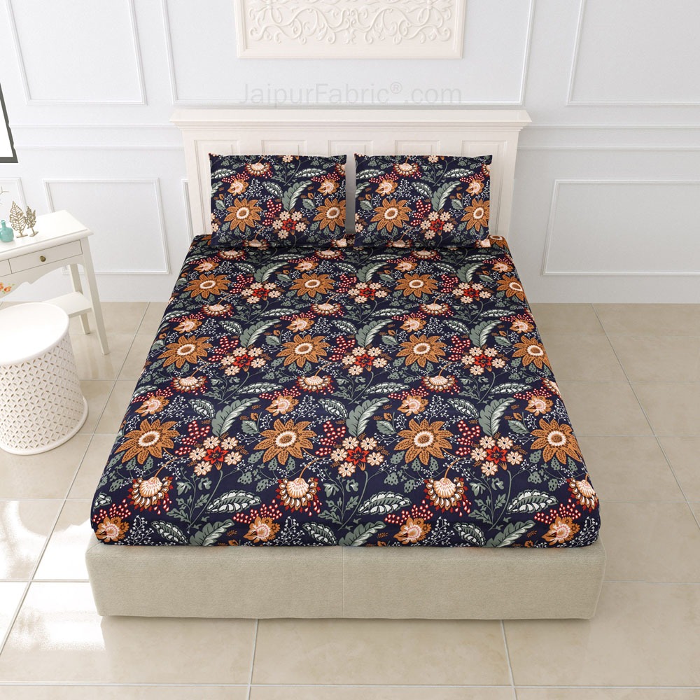 Fresh Spring King Size BedSheet