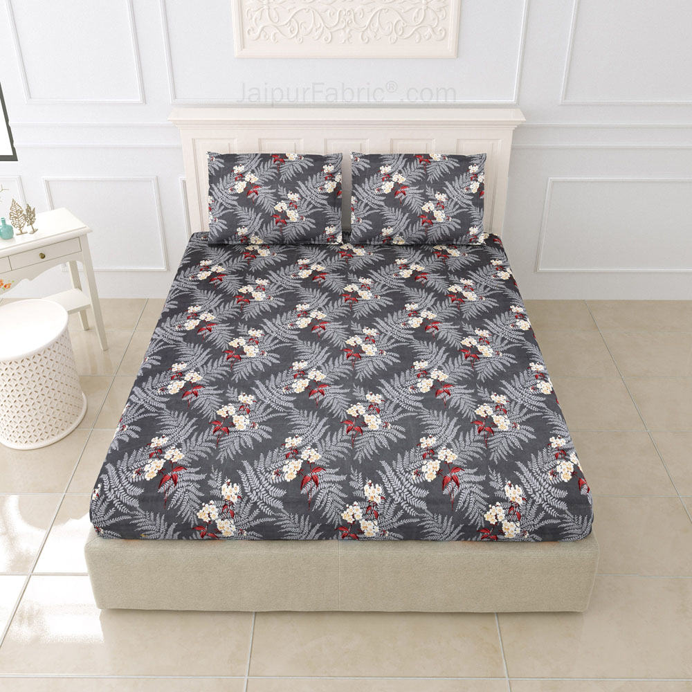 Misty Grey King Size BedSheet