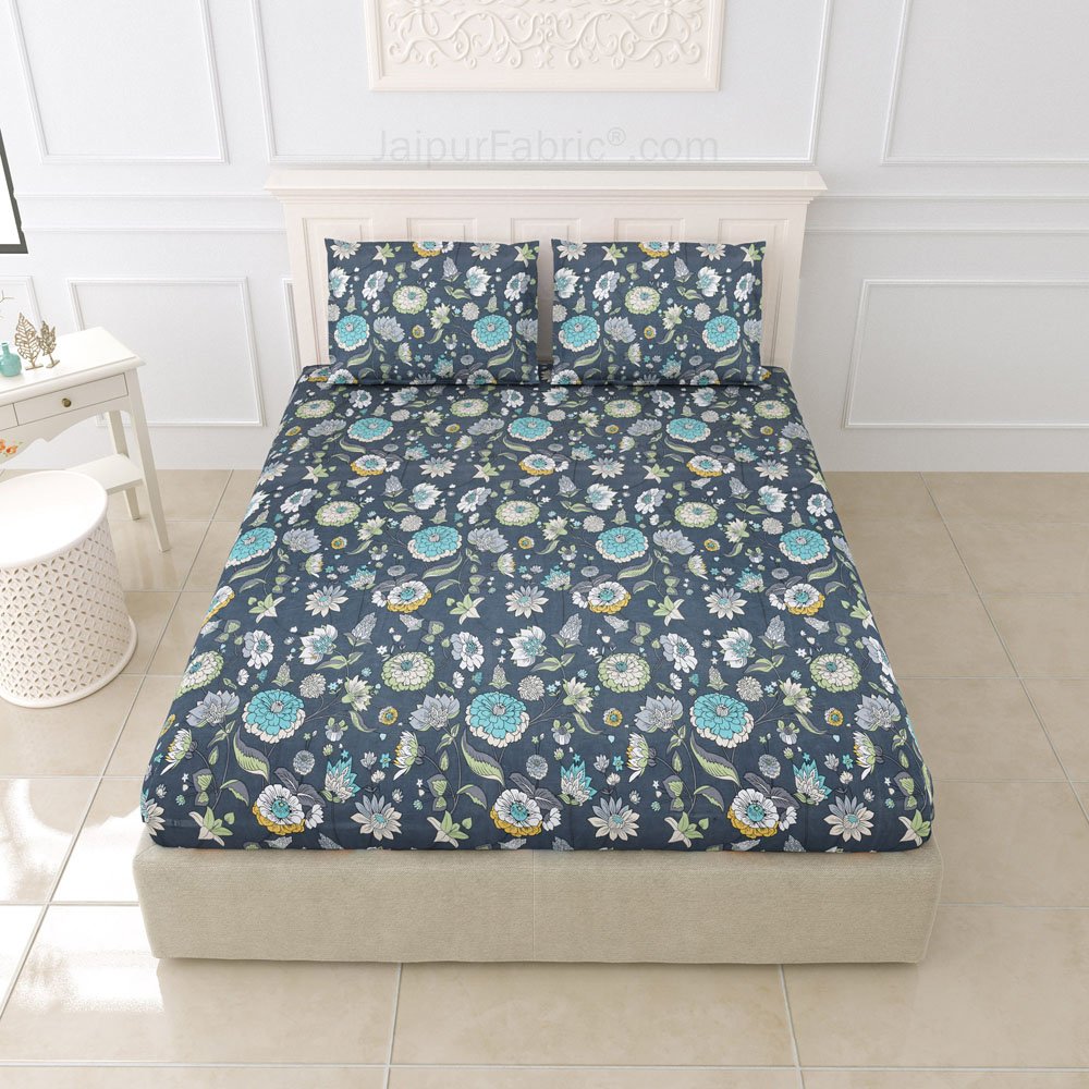 Merging Space King Size BedSheet