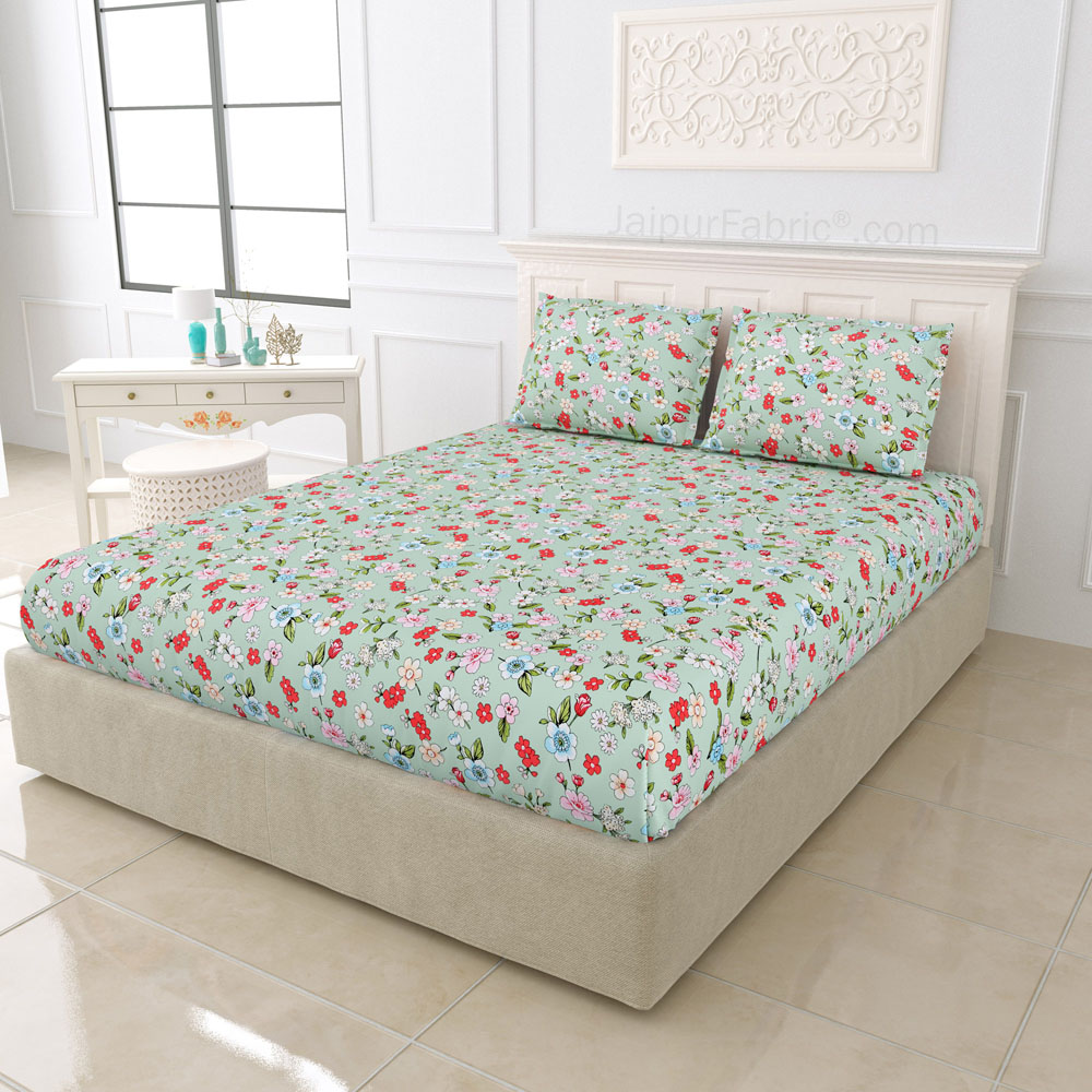 Spring Fresh King Size BedSheet