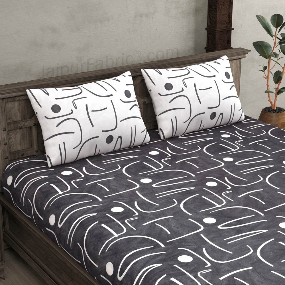 Abstract Art Dark  King Size Bedsheet