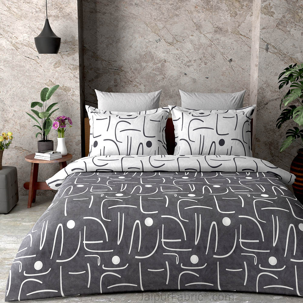 Abstract Art Dark  King Size Bedsheet