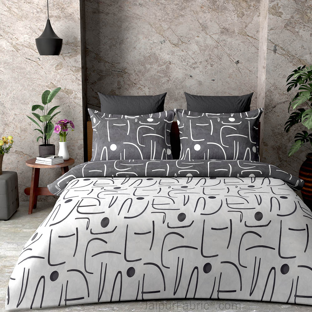 Abstract Art Light  King Size Bedsheet