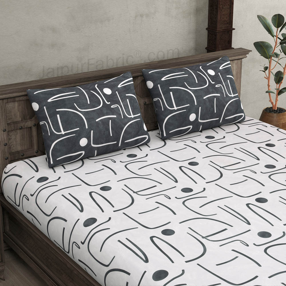 Abstract Art Light  King Size Bedsheet