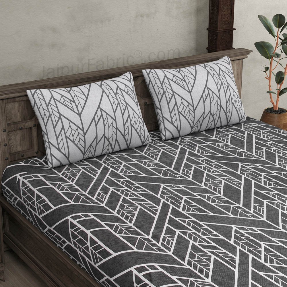 Poetry of Senses Dark  King Size Bedsheet