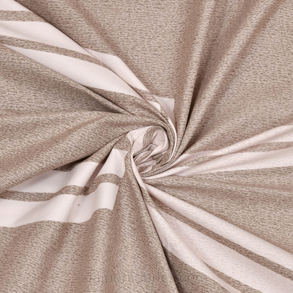 Vastness Taupe King Size Bedsheet