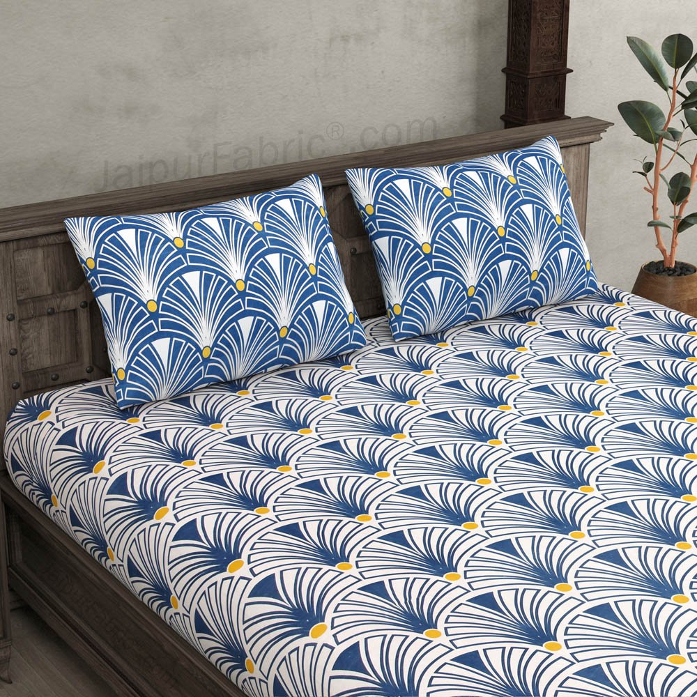 Retro Palm Light King Size Bedsheet