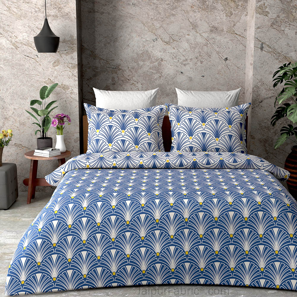 Retro Palm Dark King Size Bedsheet