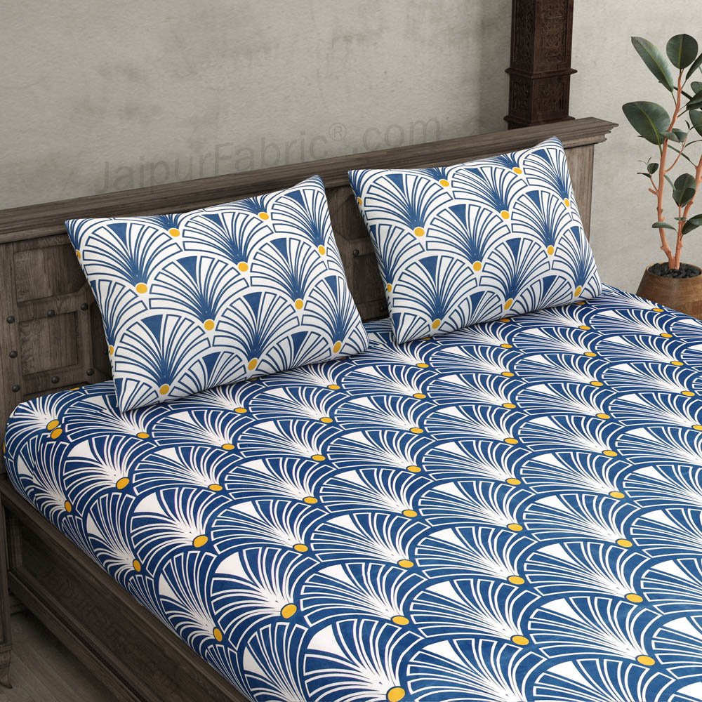 Retro Palm Dark King Size Bedsheet