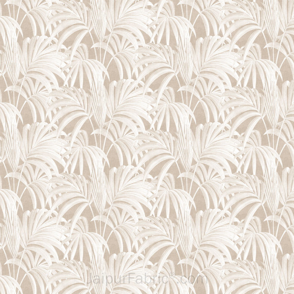 Royal Fern Beige King Size BedSheet