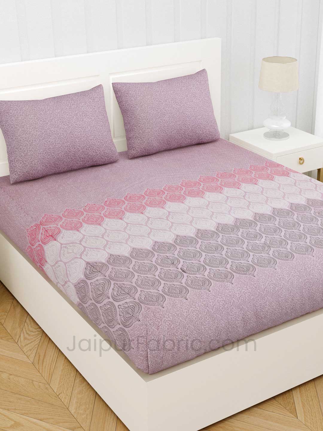 Dreamy Pink Premium Cotton King Size BedSheet