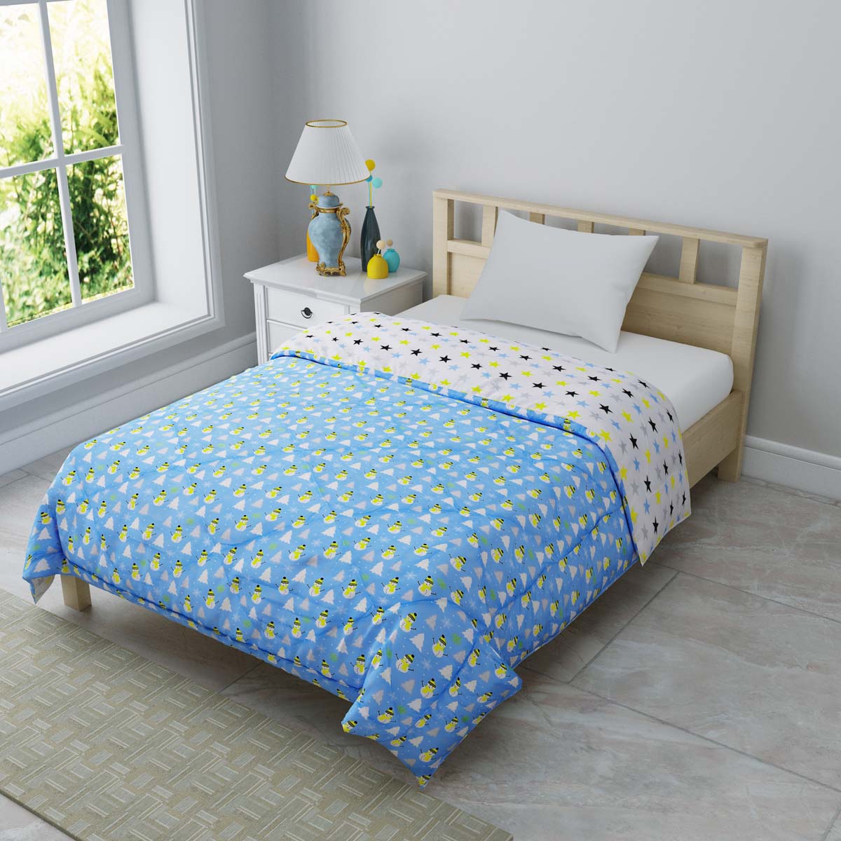 Eskimo Blue Single Bed Kids Comforter