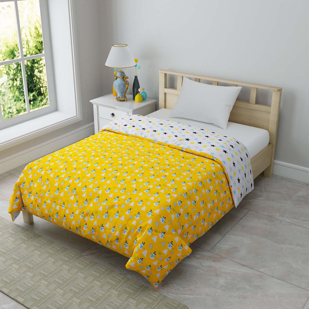 Eskimo Yellow Single Bed Kids Comforter