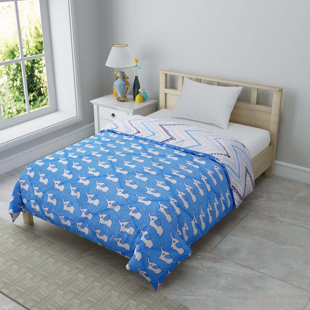 Minitrunks Blue Single Bed Kids Comforter