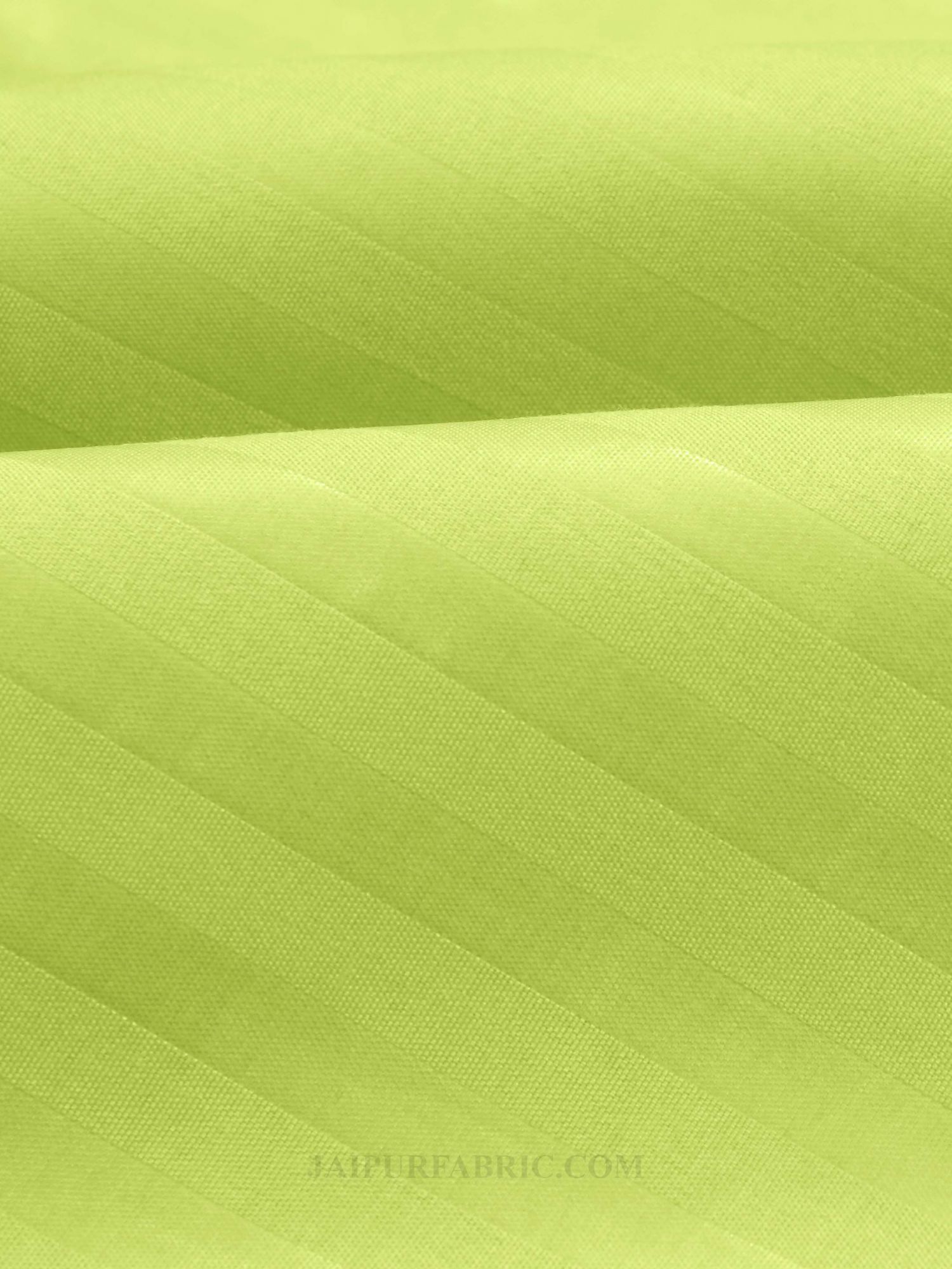 Lime Green Satin Stripes Single BedSheet