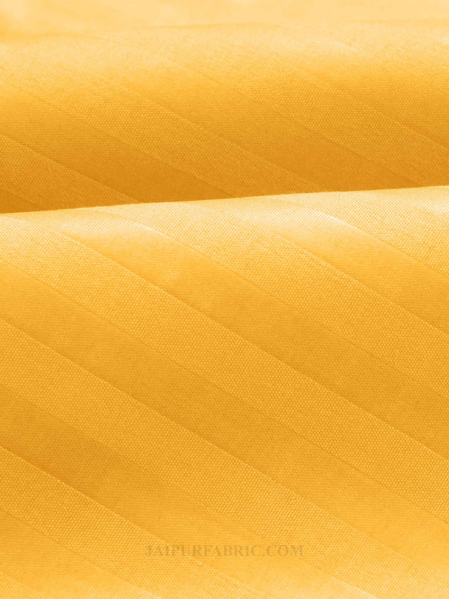 Mango Yellow Satin Stripes Single BedSheet