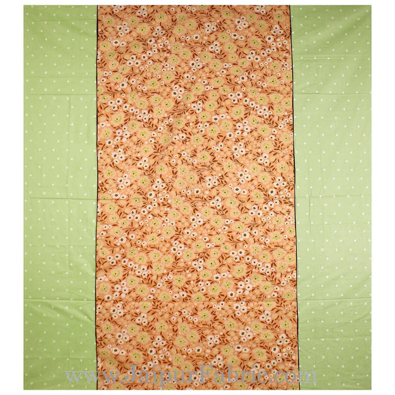 Flourishing Flora Peach Double Bedsheet